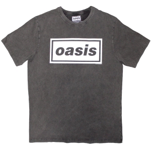 Oasis - Decca Logo Stone Wash Uni Char T-Shirt in the group MERCHANDISE / T-shirt / Pop-Rock at Bengans Skivbutik AB (5590934r)