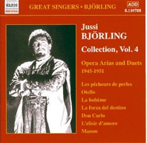 Björling Jussi - Björling Collection Vol. 4 in the group OTHER /  / CDON Jazz klassiskt NX at Bengans Skivbutik AB (559229)