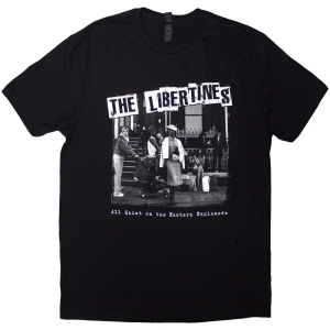 The Libertines - Aqotee Album B&W Uni Bl T-Shirt in the group MERCHANDISE / T-shirt / Pop-Rock at Bengans Skivbutik AB (5592330r)