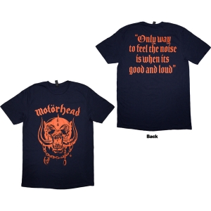 Motorhead - Good & Loud Uni Navy T-Shirt in the group MERCHANDISE / T-shirt / Heavy Metal at Bengans Skivbutik AB (5593190r)