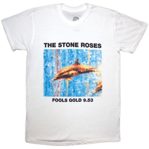 Stone Roses - Fools Gold Uni Wht T-Shirt in the group MERCHANDISE / T-shirt / Pop-Rock at Bengans Skivbutik AB (5626790r)