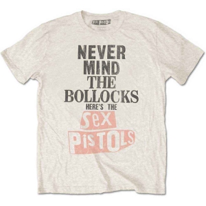The Sex Pistols - Never Mind The Bollocks Distressed (Natural) Uni T-Shirt in the group MERCHANDISE / T-shirt / Punk at Bengans Skivbutik AB (5628217r)