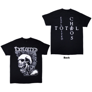 Exploited - Mohican Skull Uni Bl T-Shirt in the group MERCHANDISE / T-shirt / Punk at Bengans Skivbutik AB (5628727r)