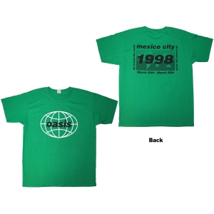Oasis - 1998 World Tour - Mexico City Uni Green T-Shirt in the group MERCHANDISE / T-shirt / Pop-Rock at Bengans Skivbutik AB (5628740r)