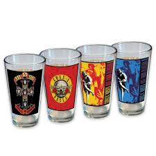 Guns N' Roses - 16 Oz 4 Pack Pint Glasses in the group MERCHANDISE / Merch / Hårdrock at Bengans Skivbutik AB (5629187)