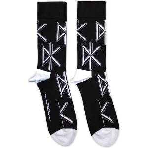 Dead Kennedys - Dk Logo Repeat Uni Bl Socks (Eu 40-45) in the group MERCHANDISE /  /  at Bengans Skivbutik AB (5629363)