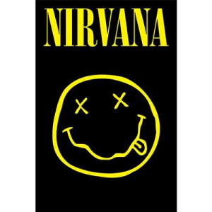 Nirvana - Smiley Squares  91,5 X 61 Cm in the group MERCHANDISE / Merch / Pop-Rock at Bengans Skivbutik AB (5630262)