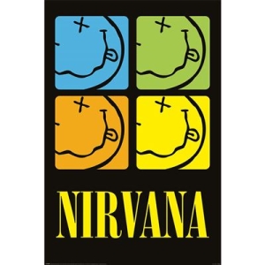 Nirvana - Smiley Squares  91,5 X 61 Cm in the group MERCHANDISE / Poster / Pop-Rock at Bengans Skivbutik AB (5630262)