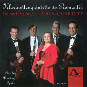 Eduard Brunner Rodin Quartett - Romantic Clarinet Quintets in the group CD / Klassiskt at Bengans Skivbutik AB (5633064)