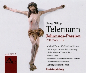 Telemann G P - St John Passion Twv 5:18 1733 in the group CD / Klassiskt at Bengans Skivbutik AB (5633088)