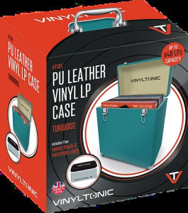 Vinyl Tonic - Pu Leather Lp Case Turquoise Incl Cloth & Brush Set in the group OTHER / Vinyltillbehör at Bengans Skivbutik AB (5635823)