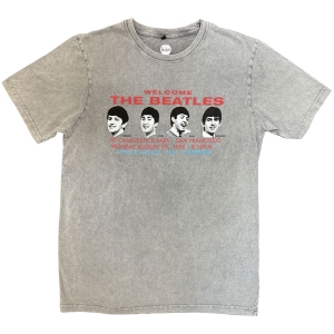 Beatles  - Candlestock Park Heads Stone Wash Uni Grey T-Shirt in the group MERCHANDISE / T-shirt / Pop-Rock at Bengans Skivbutik AB (5637606r)