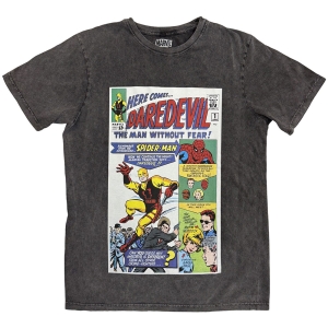Marvel - Here Comes Daredevil Comic Stone Wash Uni Char T-Shirt in the group MERCHANDISE / T-shirt / Soundtrack at Bengans Skivbutik AB (5637621r)