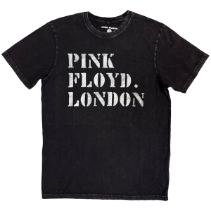 Pink Floyd - Stencil Logo Stone Wash Uni Bl T-Shirt in the group MERCHANDISE / T-shirt / Pop-Rock at Bengans Skivbutik AB (5637626r)