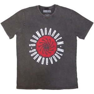 Soundgarden - Circle Logo Stone Wash Uni Char T-Shirt in the group MERCHANDISE / T-shirt / Pop-Rock at Bengans Skivbutik AB (5637635r)
