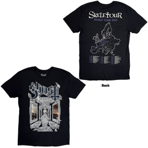 Ghost - Skeleta Album Cover 25 Tour Dates Uni Bl T-Shirt in the group MERCHANDISE / T-shirt / Heavy Metal at Bengans Skivbutik AB (5637705r)