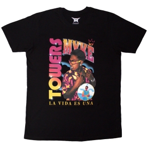 Myke Towers - Throwback Uni Bl T-Shirt in the group MERCHANDISE / T-shirt / Hip Hop-Rap at Bengans Skivbutik AB (5637954r)