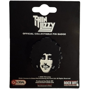 Thin Lizzy - Phil Portrait Pin Badge in the group MERCHANDISE / Pin-Button Badge / Heavy Metal at Bengans Skivbutik AB (5638426)