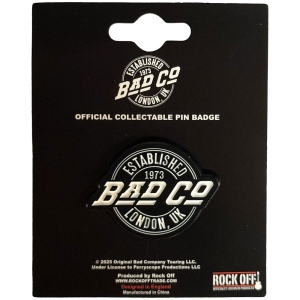 Bad Company - Est. 1973 Circle Logo Pin Badge in the group MERCHANDISE / Pin-Button Badge / Pop-Rock at Bengans Skivbutik AB (5638468)