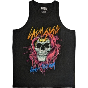 Lady Gaga - Skull Uni Char Tank T-Shirt in the group MERCHANDISE / T-shirt / Pop-Rock at Bengans Skivbutik AB (5638752r)
