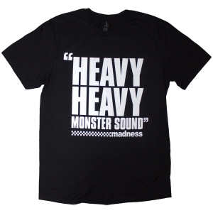 Madness - Heavy Heavy Uni Bl T-Shirt in the group MERCHANDISE / T-shirt / Pop-Rock at Bengans Skivbutik AB (5638765r)