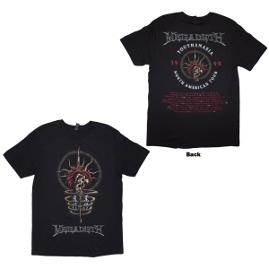 Megadeth - Youthanasia 1995 North American Tour Uni Bl T-Shirt in the group MERCHANDISE / T-shirt / Heavy Metal at Bengans Skivbutik AB (5638769r)
