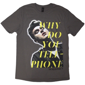 Morrissey - Why Do You Telephone? Uni Char T-Shirt in the group MERCHANDISE / T-shirt / Pop-Rock at Bengans Skivbutik AB (5638774r)