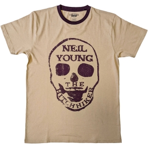 Neil Young - Hitchhiker Ringer Uni Natrl T-Shirt in the group MERCHANDISE / T-shirt / Pop-Rock at Bengans Skivbutik AB (5638779r)