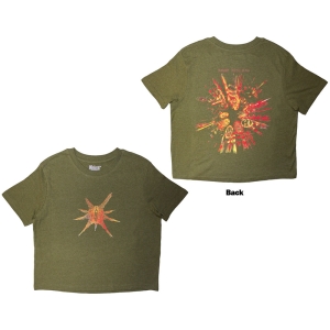 Slipknot - Tesf Band Figures Lady Green Crop Top in the group MERCHANDISE / T-shirt / Heavy Metal at Bengans Skivbutik AB (5638795r)