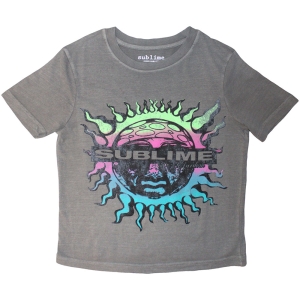 Sublime - Gradient Sun Lady Grey Crop Top in the group MERCHANDISE / T-shirt / Punk at Bengans Skivbutik AB (5638805r)