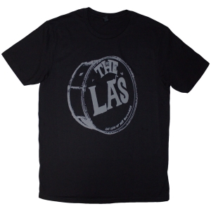 The La's - Grey Drum Head Logo Uni Bl T-Shirt in the group MERCHANDISE / T-shirt / Pop-Rock at Bengans Skivbutik AB (5638806r)