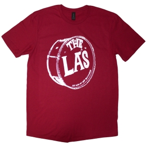 The La's - White Drum Head Logo Uni Red T-Shirt in the group MERCHANDISE / T-shirt / Pop-Rock at Bengans Skivbutik AB (5638809r)