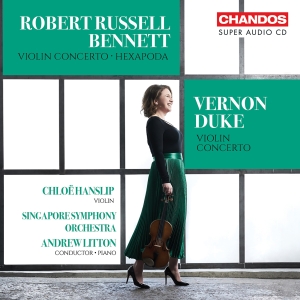 Chloe Hanslip Singapore Symphony O - Russell Bennett & Duke: Violin Conc in the group OUR PICKS / Friday Releases / 2025-10-03 at Bengans Skivbutik AB (5639572)