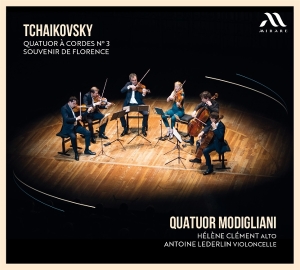 Quatuor Modigliani & Helene Clement & Antoine Lederlin - Tchaikovsky: Quatuor A Cordes No. 3 & Souvenir De Florence in the group OUR PICKS / Friday Releases / 2025-09-19 at Bengans Skivbutik AB (5639791)