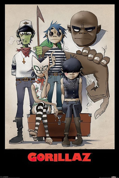 Gorillaz - Family 91,5 X 61 Cm in the group MERCHANDISE / Poster / Pop-Rock at Bengans Skivbutik AB (5640251)