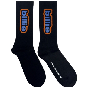 Billie Eilish - Outline Logo Uni Bl Socks (Eu 36-40) in the group MERCHANDISE / Strumpor / Pop-Rock at Bengans Skivbutik AB (5641761)