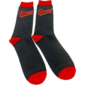 David Bowie - Flash Logo Uni Bl Socks (Eu 36-40) in the group MERCHANDISE /  /  at Bengans Skivbutik AB (5641764)