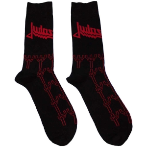 Judas Priest - Trident Pattern Uni Bl Socks (Eu 36-40) in the group MERCHANDISE / / at Bengans Skivbutik AB (5641783)