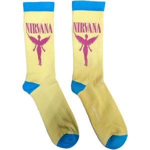 Nirvana - Angelic Uni Yell Socks (Eu 36-40) in the group MERCHANDISE / Strumpor / Pop-Rock at Bengans Skivbutik AB (5641794)