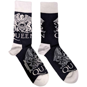 Queen - White Crests Uni Navy Socks (Eu 36-40) in the group MERCHANDISE /  /  at Bengans Skivbutik AB (5641807)