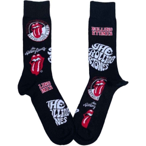 Rolling Stones - Logos Uni Bl Socks (Eu 36-40) in the group MERCHANDISE / / at Bengans Skivbutik AB (5641810)