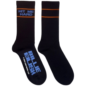 Billie Eilish - Hit Me Hard & Soft Uni Bl Socks (Eu 40-45) in the group MERCHANDISE / Strumpor / Pop-Rock at Bengans Skivbutik AB (5641841)