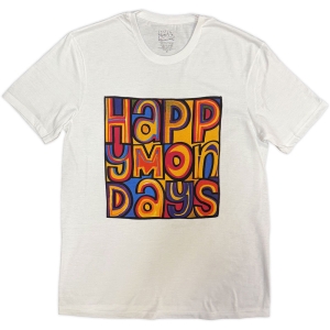 Happy Mondays - Greatest Hits Uni Wht T-Shirt in the group MERCHANDISE / T-shirt / Pop-Rock at Bengans Skivbutik AB (5641849r)