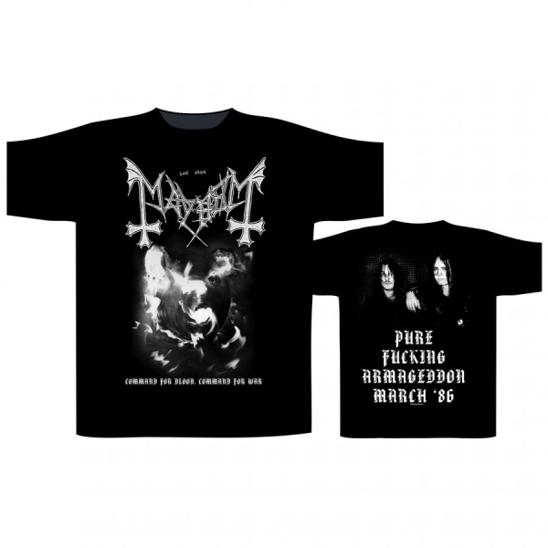 Mayhem - T/S Command For Blood (L) in the group MERCH / Clothing / T-shirts at Bengans Skivbutik AB (5642824)