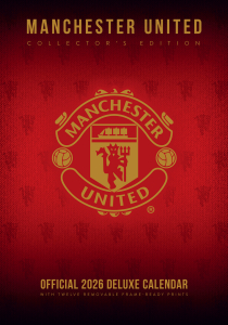 Manchester United Fc  - 2026 A3 Deluxe Calendar in the group MERCHANDISE /  /  at Bengans Skivbutik AB (5642864)