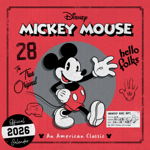 Disney Mickey Classic - 2026 Square Calendar in the group MERCHANDISE /  /  at Bengans Skivbutik AB (5642886)