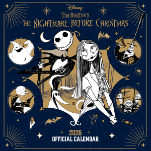 The Nightmare Before Christmas  - 2026 Square Calendar in the group MERCHANDISE /  /  at Bengans Skivbutik AB (5642890)