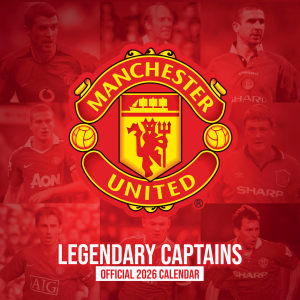 Manchester United Fc Legends  - 2026 Square Calendar in the group MERCHANDISE /  /  at Bengans Skivbutik AB (5642912)