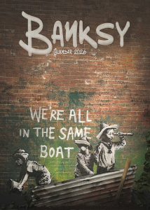 Banksy - 2026 Unofficial Calendar in the group MERCHANDISE /  /  at Bengans Skivbutik AB (5643159)