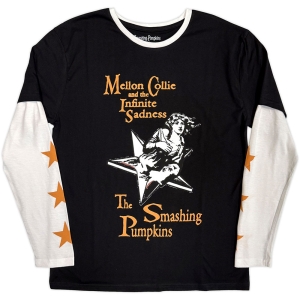 Smashing Pumpkins - Infinite Sadness Uni Bl/Wht Layered Long (L) in the group MERCHANDISE / T-shirt / Pop-Rock at Bengans Skivbutik AB (5643798)